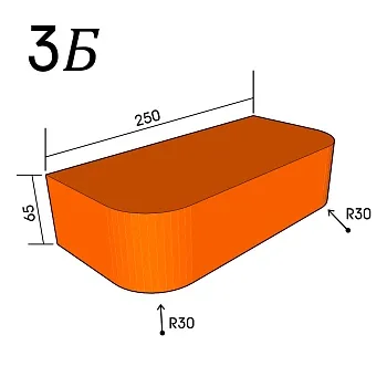Кирпич фигурный 3Б