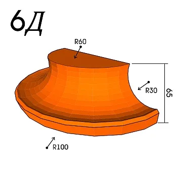 Кирпич фигурный 6Д
