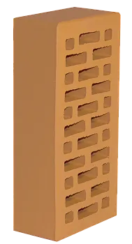 Кирпич лицевой одинарный (Абрикос)