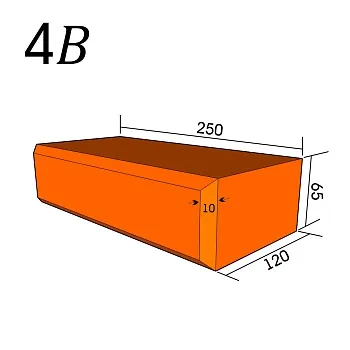 Кирпич фигурный 4В