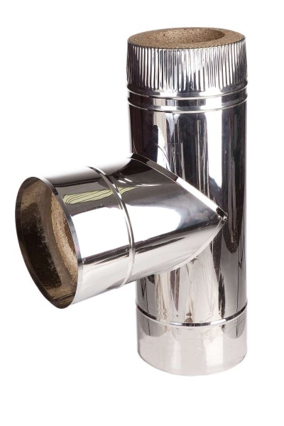 Тройник 120 90 градусов нерж. полир. 0,5мм