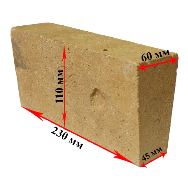 Кирпич ШБ-45 Клин (420шт/пд, 2,9кг/шт)