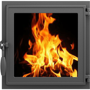 Дверка топочная ДТГ-7КС Карелия (410*410*40) 