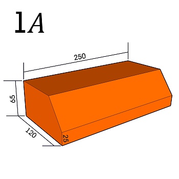 Кирпич фигурный 1А