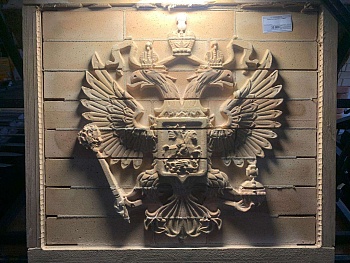 Панно из кирпича "Герб РФ"