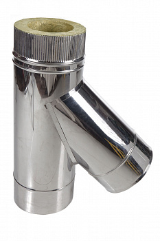 Тройник 150 45 градусов нерж. полир. 0,5мм